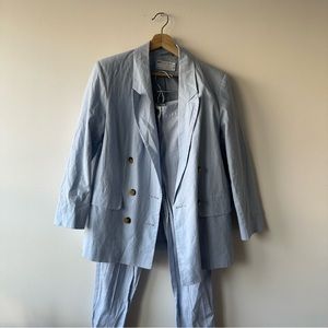 ASOS Light Blue Linen Suit